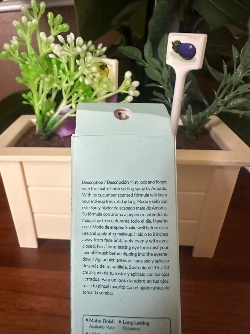 Amorus Mist & Lock Matte Finish Makeup Setting Spray - Mint Green